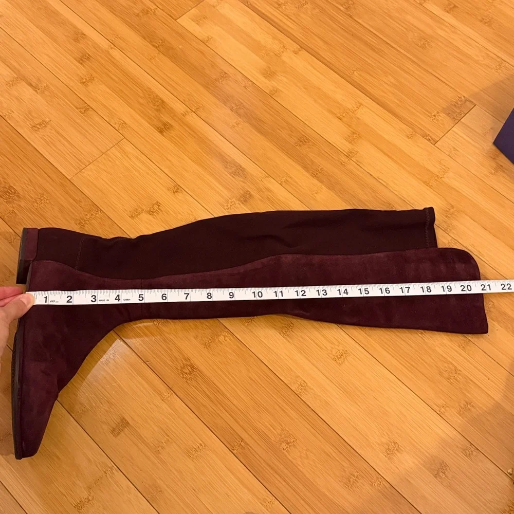 Stuart Weitzman Gams Suede Over the Knee Boots
